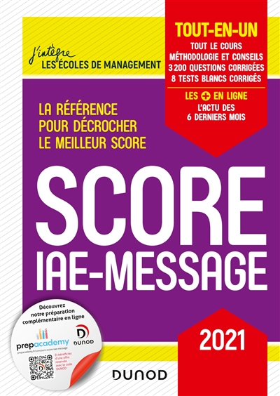 Score IAE-Message : tout-en-un : 2021