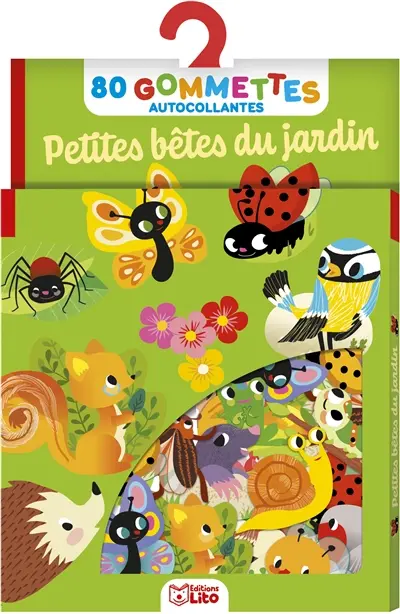 Petites bêtes du jardin : 80 gommettes autocollantes