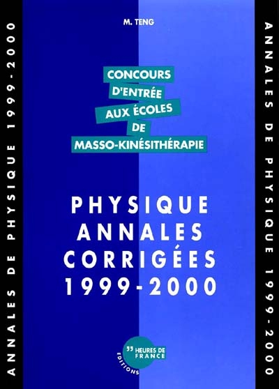 Physique : annales corrigées 1999-2000