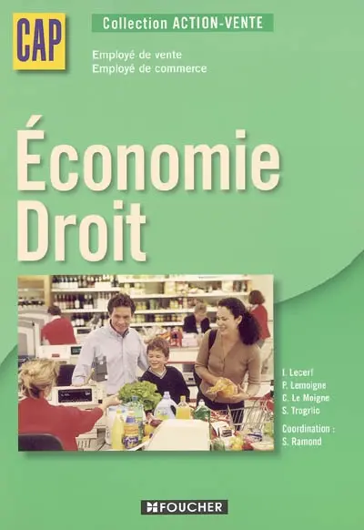 Economie droit CAP employé de vente, employé de commerce