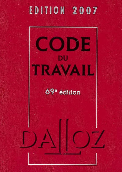 Code du travail 2007