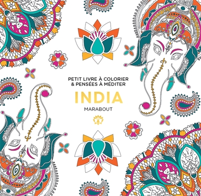 India : petit livre à colorier & pensées à méditer