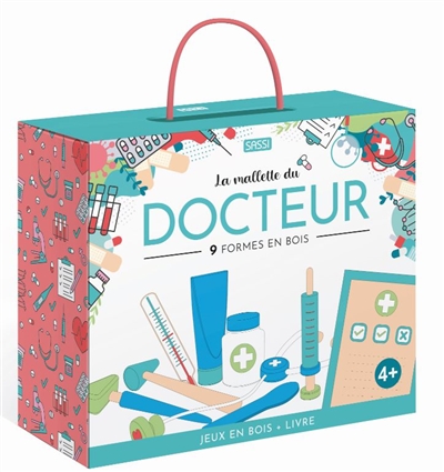 La mallette du docteur : 9 formes en bois