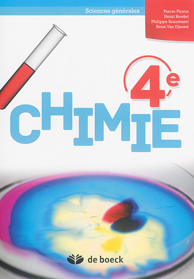 Chimie 4e : sciences générales