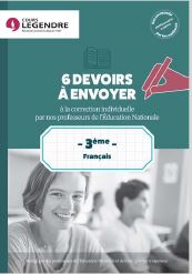 Français 3e : 6 devoirs à envoyer à la correction individuelle par nos professeurs de l'Education nationale