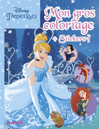 Disney princesses : mon gros coloriage + stickers ! : Cendrillon