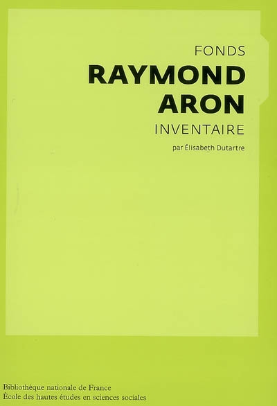 Fonds Raymond Aron : inventaire