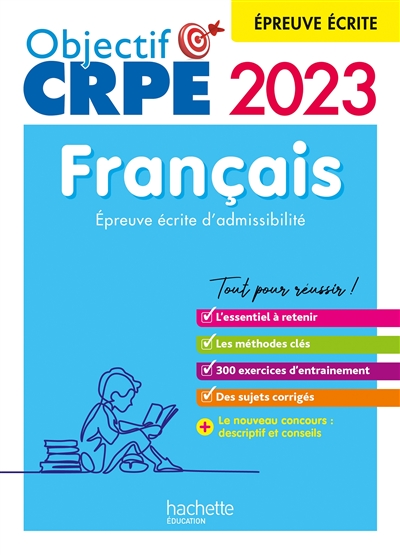 Français, CRPE 2023 : épreuve écrite d'admissibilité