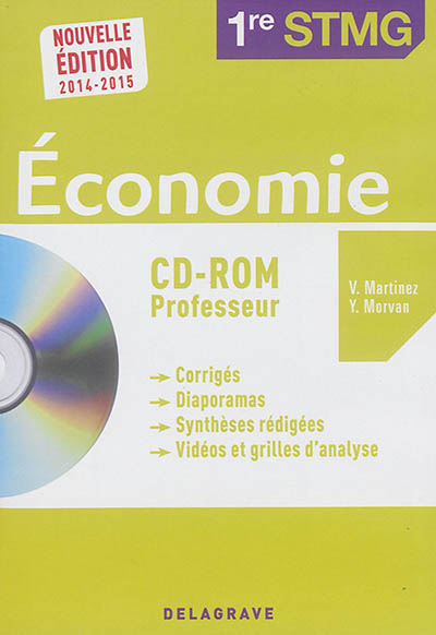 Economie 1re STMG : CD-ROM professeur