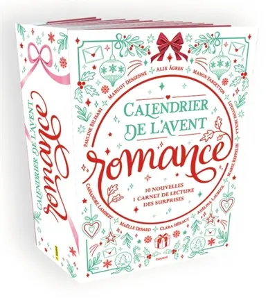 Calendrier de l'Avent romance : 10 nouvelles, 1 carnet de lecture, des surprises
