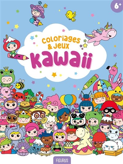 coloriages & jeux kawaii : 6 +