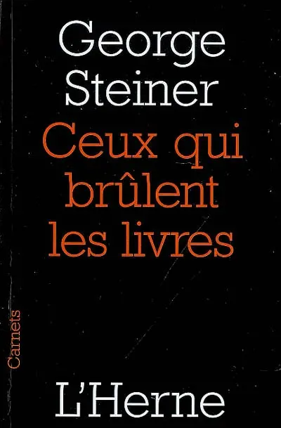 Ceux qui brûlent les livres