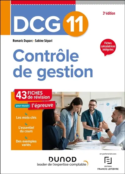 DCG 11, contrôle de gestion : 43 fiches de révision pour réussir l'épreuve