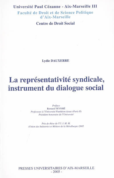 La représentativité syndicale, instrument du dialogue social