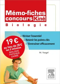 Mémo-fiches concours kiné : pack 2 volumes : biologie, physique chimie