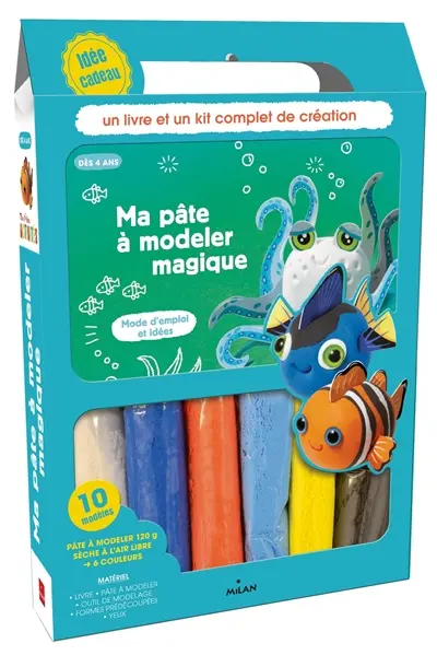 Ma pâte à modeler magique : mode d'emploi et idées : un livre et un kit complet de création