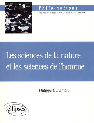 Les sciences de la nature et les sciences de l'homme