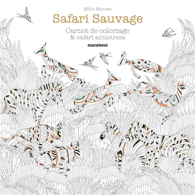 Savane sauvage : un safari à colorier