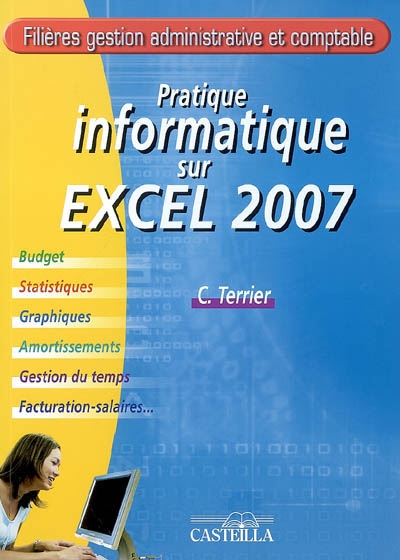 Pratique informatique sur Microsoft Excel 2007 : budget, statistiques, graphiques, amortissements, gestion du temps, facturation-salaires...