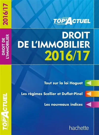 Droit de l'immobilier : 2016-17