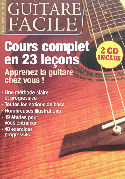 Guitare facile (La), n° 1. Cours complet en 23 leçons