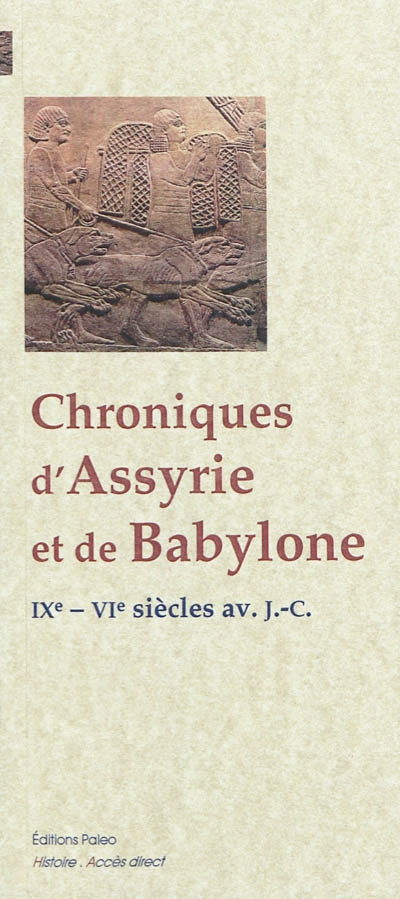 Chroniques d'Assyrie et de Babylone