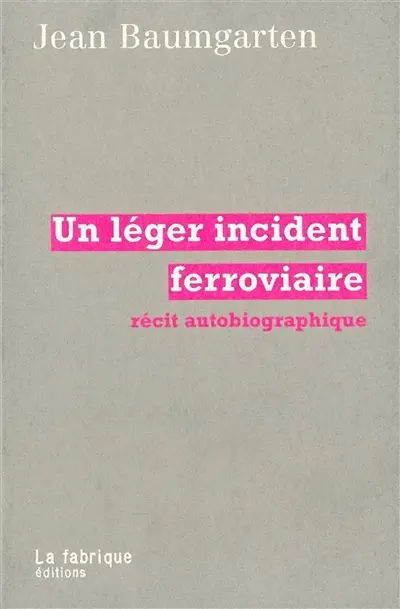 Un léger incident ferroviaire : récit autobiographique