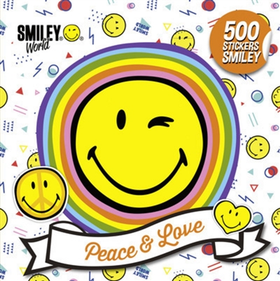 Peace & love : 500 stickers smiley