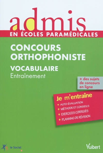 Concours orthophoniste vocabulaire : entraînement