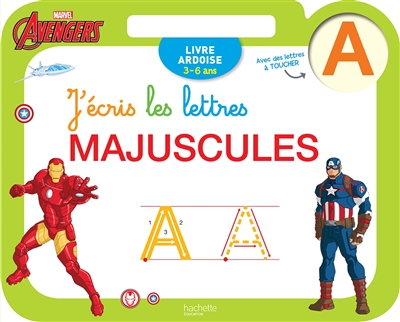 J'écris les lettres majuscules : Avengers : 3-6 ans
