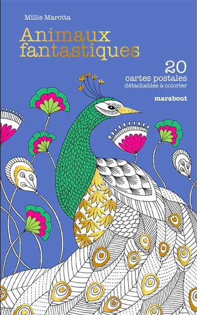 Animaux fantastiques : 20 cartes à colorier