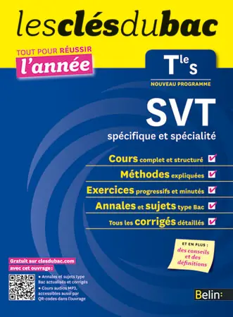 SVT terminale S, spécifique et spécialité : nouveau programme