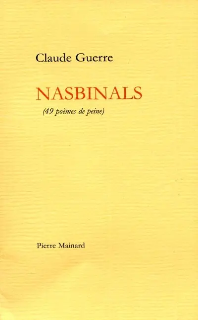Nasbinals : 49 poèmes de peine