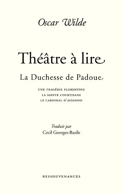 Théâtre à lire