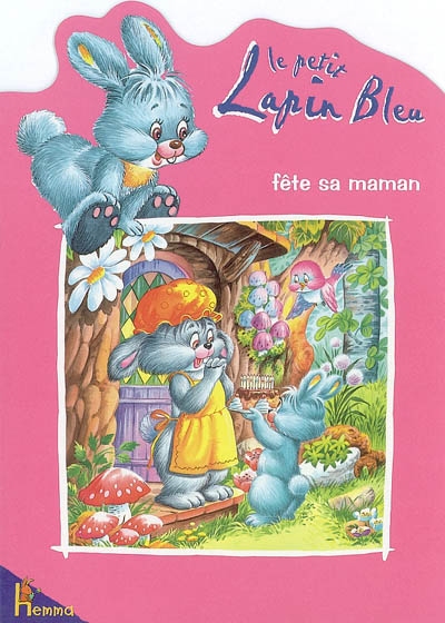 Le petit lapin bleu fête sa maman