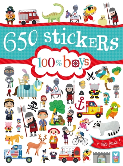 650 stickers 100 % boys