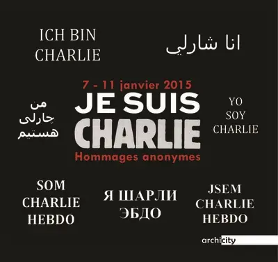 Je suis Charlie : 7-11 janvier 2015 : hommages anonymes