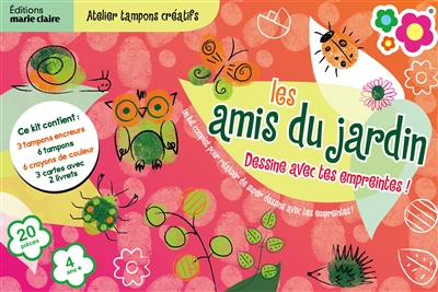 Les amis du jardin : dessine avec tes empreintes !