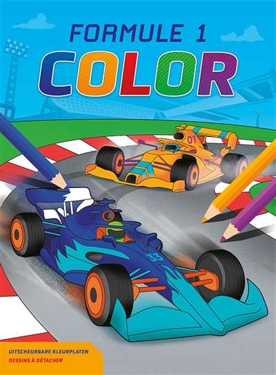 Formule 1 color : dessins à détacher. Formule 1 color : uitscheurbare kleurplaten