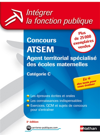 Concours ATSEM : agent territorial spécialisé des écoles maternelles : catégorie C