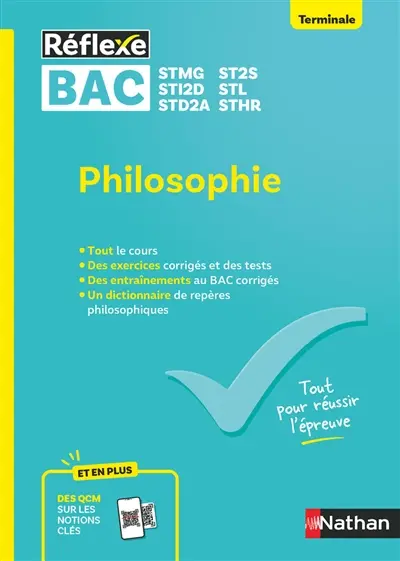 Philosophie terminale, STMG, ST2S, STI2D, STL, STD2A, STHR