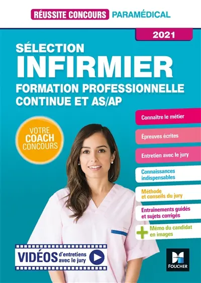 Sélection infirmier : formation professionnelle continue et AS-AP : 2021