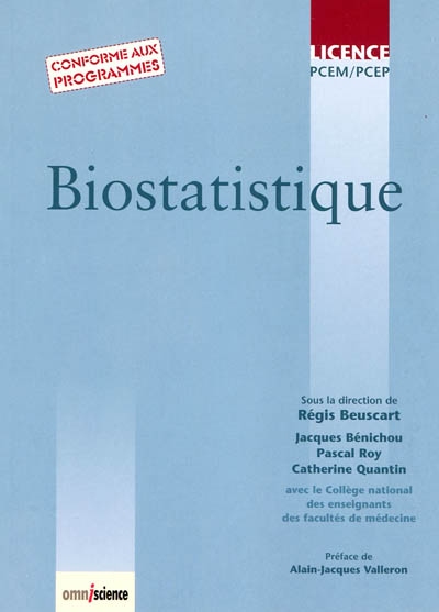 Biostatistique : licence PCEM-PCEP