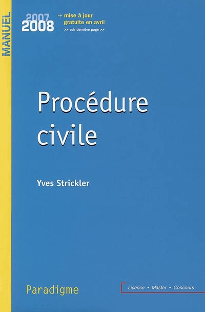 Procédure civile 2007-2008