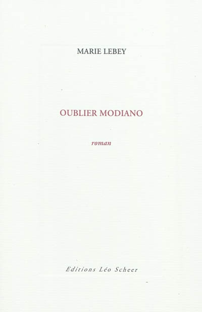 Oublier Modiano