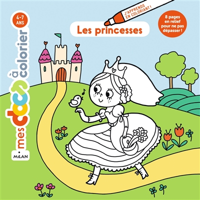 Les princesses : coloriage