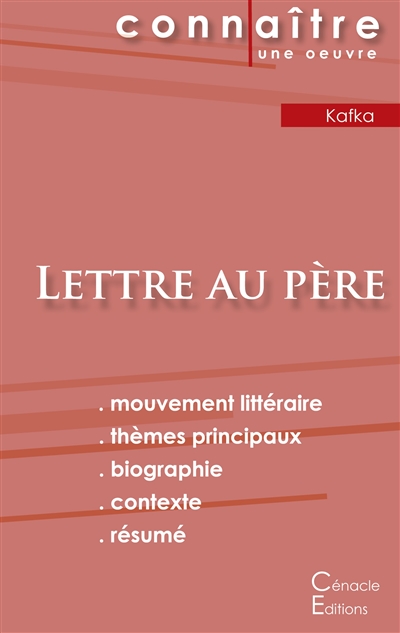Fiche de lecture Lettre au père de Kafka (Analyse littéraire de référence et résumé complet)