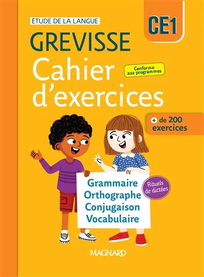 Cahier d'exercices Grevisse CE1