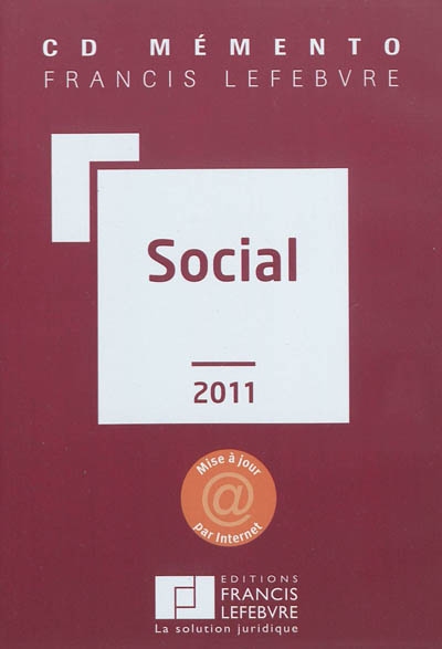 CD mémento Francis Lefebvre social 2011