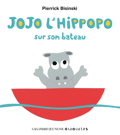 Jojo l'hippopo sur son bateau